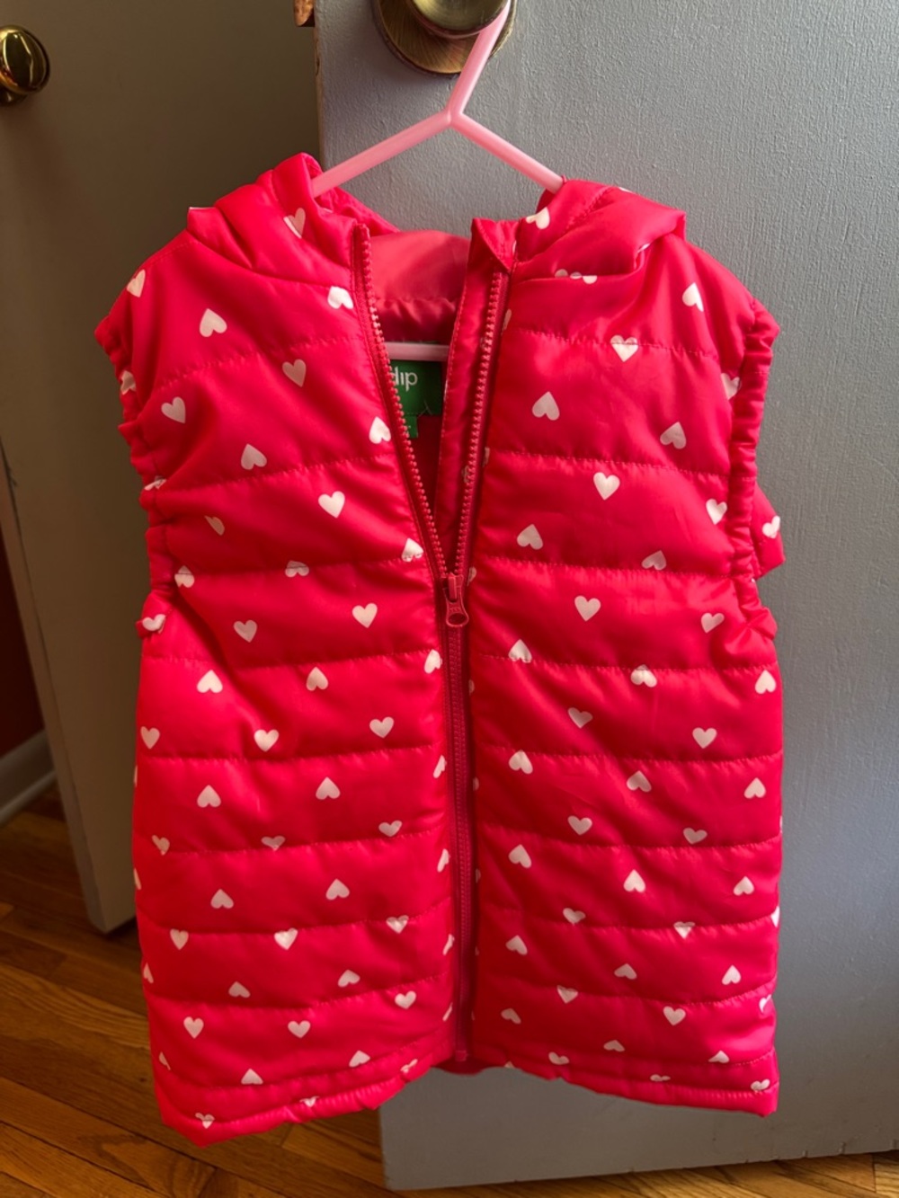 dip Bright Hot Pink Puffer Vest